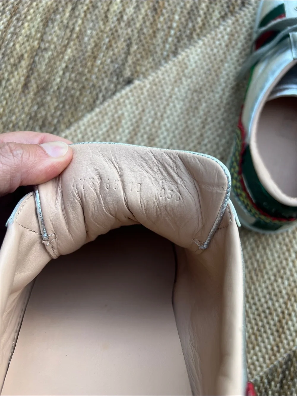 Gucci Ace Embroidered Silver Dragon